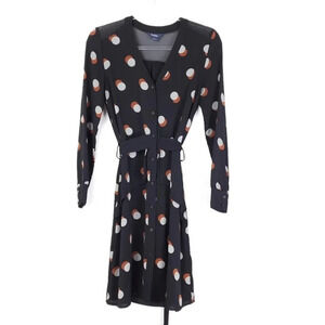 Sabié Sheer Panel Peplum Shirt Dress